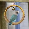 Other Bird Supplies Pet Parrot Ring Toy 1PCS Safe Durable Swing Cage Lightweight Wear Resistant Chewing With Bell