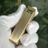 Brass Open Flame Lighter Trench Kerosene Hine Retro Personality Grinding Wheel with Windproof Hole Men's Gadget Lighter