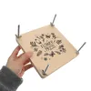 Decorative Flowers Press Flower Wedding Invitations DIY Dried Fruit Pressing Tool Plants Specimen Kit Wood Embossing Device Cards