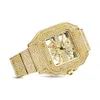 Luxury di alta qualità Moissanitediamond Watch VVS Hip Hop Gioielli Personalizza orologio di lussuoso moissanite Diamond Busto Down Down Watch for Men