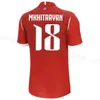 2023-2024 아르메니아 축구 유니폼 제 3 화이트 셔츠 23 24 Avgyan Babayan 훈련 유니폼 남성 축구 셔츠