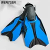 Slippers 2022 Professional Scuba Diving Fins Adjustable Swimming Shoes Silicone Long Submersible Foot Flippers Diving Equipment Men Women