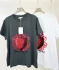 Kvinnors T-skjortor 2024 Summer Ny designer T Shirt Strawberry Fruit Print Casual Round Neck Loose Cotton Kort ärm Top T-shirt för kvinnor