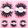 Eyelashes 30/50/70 Pairs Wholesale MIKIWI 25mm 3D Mink Eyelashes Soft Dramatic Long Makeup Lashes Wholesale 3D real Mink Eyelashes In Bulk