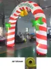 Free Air Shipping Outdoor Activities 10mW (33ft) With blower attractive Christmas inflatable candy arch door with LED lighting for sale