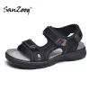 Sandaler andningsbara sandaler för män utomhus läder sommar strandskor mode handgjorda sandalier hombre ny 2021 dropshipping leverantörer