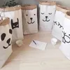 Bolsas de armazenamento Bolsa de alta qualidade Estilo nórdico Kraft Paper Kids Toys Clothing Organizador da sala ecológica vendendo