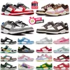 Plateforme de créateurs Black Toe Casual Shoes Sneakers Panda Black White Cement Classic Green Triple Pink Universit