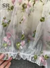 Blusas femininas de malha de malha de bordado de flor sirreiny feminino de manga longa de manga comprida