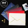 Umschläge 10pcs/Los Vergoldung A4 A5 Umschlag Pearlescent Paper Business Supplies Storty Postcards Umschläge für Hochzeitseinladungen