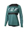 Womens BAT FOX Downhill s Mountain Bike Shirts QuickDry Offroad DH Motocross Cycling Long Sleeves MTB Clothing 240403