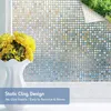 Window Stickers 3D Frosted Film Privacy Stained Glass Self Adhesive For Home Insulation Explosion-Proof Sticker