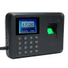 Opname van intelligente biometrische vingerafdruk wachtwoord aanwezigheid machine werknemer checkin recorder 2.4 "TFT LCD -scherm DC 5V Time Clock