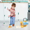 Cucine giocano alimentari mini pulizie per le pulizie, finta lo strumento per la pulizia dei giocattoli per le pulizie di casa per la casa, il regalo di compleanno del set di Dustpan per bambini 2443