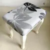 Chair Covers Spandex Elastic Printing Stool Slipcover Modern Rectangular Removable Anti-dirty Kitchen Case Stretch Cover