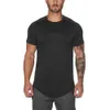 Summer Mens Sports T-shirt Fitness Training Jogging Fast Dry Elastic Loose Breattable Short Sleeve