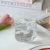 Tasses en verre torsadé transparent sceur décor cocktail bière de bière