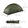 Shelters Outdoor 2 Persons Camping Tent PU1000mm Polyester Single Layer Tent Portable Camouflage Hiking Outdoor Tent