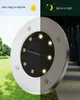 Solenergi Ground Light 8 LED Landscape Lawn Lamp Home Garden Outdoor Road Trairs Pir Sensor bottenvåning Ljus7269825