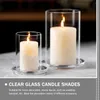 Thotocini a candele da 3 pezzi tonalità desktop glassa di vetro supporto decorativo vaso cilindro borosilicato alto