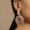 일본과 한국의 새로운 보석과 과장된 성격 모피 서클 펜던트 다목적 기질 슈퍼 불멸의 큰 귀걸이 귀걸이