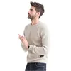 Pouchés pour hommes Pull sous-couches de cou rond d'hiver Portez des vêtements de tricots de mode Plover