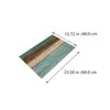 Tapetes de banho capacho de madeira ao ar livre de madeira suprimento de banheiro lavável almofada lavável almofada anti-esquisitão