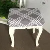 Chair Covers Spandex Elastic Printing Stool Slipcover Modern Rectangular Removable Anti-dirty Kitchen Case Stretch Cover