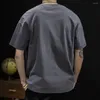 Camisetas para hombres Peso pesado Algodón puro Ins