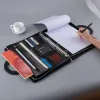 PADFOLIO A4 Многофункциональный PU кожаный переплет порт папки папки Padfolio с Zipper