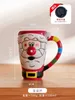 マグカップクリスマスニッチデザインセラミックマグライトライトラグジュアリーとシンプルなコーヒーカップ