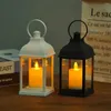 Kerzenhalter Materialsicherheit Nordisches Nachtlicht tragbarer Schalter Plastik LED Lantern Retro Candlestick Lampe