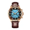Men's watch, rubber strap, stainless steel case, hollow movement AILANG8827