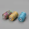 300/1000 meter spoltråd polyestertråd Färgglad regnbågslinjegradientlinje för sömnad Cross Stitching 402 Sewing Thread