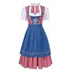 Casual Dresses Women Halloween Oktoberfest Dress Beer Girl Bodycon Costume German Traditional Festival Adult Dirndl Maid Cosplay Vestidos