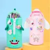 Fall Kawaii Plush Children's Pencil Case Student Korean stor kapacitet Stationery Bag Creative Dinosaur Pencilcase Söt pennpåse