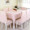 Table Cloth Elegant European-style Thickened Retro 2 Styles Floral Lace Cotton Dinning Wedding Banquet Tablecloths Chair Covers