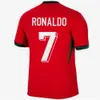 2024 EURO CUP Jersey de futebol Portugal Ronaldo Jerseys Joao Felix Ruben Neves Diogo Portugieser Portugal Futebol Team Men Kit Kit Jersey