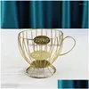 Kök Storage Organization 2x Coffee Basket Cup Pod Organizer Holder Accessories Gold Drop Delivery Home Garden Housekeeping DH2CW