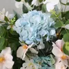 Decoratieve bloemen Sky Blue Artificial Flower Arrangement Wedding Props achtergrond Decor Arch Floral Row Table Party Raam Window Display Poprops Poprops