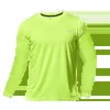 T-shirts masculins pour hommes à manches longues sèches rapides courir l'humidité mèche rond t-shirt exercice d'exercice de sport de sport de sport léger 2443