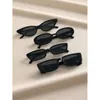 4 pezzi da donna gatto occhio geometrico occhiali da sole da sole per freschi per le vacanze all'aperto viaggiare in spiaggia per la vita quotidiana accessori per abbigliamento quotidiano