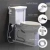 Handheld Toilet Bidet Sprayer Set Gold Black Bathroom Hygienic Shower Kit Toilet Sprinkler Portable Bidet Shower Sprayer G1/2