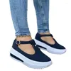Fitness Shoes Women High-heeled Fashion Hollow Hasp Thick-soled Sports Outdoor Non-slip Wear-resistant Women's
