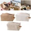 Linen Tissue Box Holder Decoration Cloth Tissue Cover Pouch Container for Home Kitchen Napkin Papers Countertop Car Restaurantfor Cloth Tissue Cover