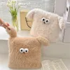 Ins Big Eyes Monster With Ears Plush Creative Pillow Back Cushion with Core Home Decoration for Sofa Bed Chair Living Room 240327