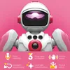 Roze 24G RC Robot Remote Control Programmeren Engelse ruimte Touch Gebaar Inductie Dans Kinderen Geschenk 240321