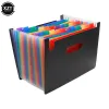 File Large Capacity 24/12 Pockets Expanding File Folder A4 Organizer Standing Accordion Folder Portable Business File Document Holder