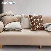 Oreiller Kaunfo Modern Brown Series Sonfa Covers Sofa Geometric Striped Design Cases For Office Living Room 45x45cm / 30x50cm