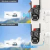 Другие камеры видеонаблюдения 16MP 8K Wi -Fi IP -камера 10X Zoom 4K Superaor Sucrecment Supilance Ai Track Four Lins Three Screen Mini Street Camera 360 Y240403